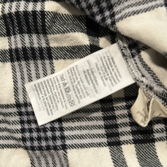 Madewell Flannel Oversized Ex-Boyfriend Shirt in Romana Plaid xxs - Picture 8 of 9